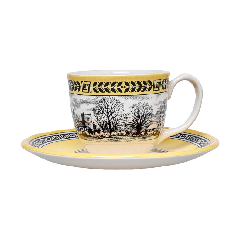 Чашка с блюдцем 90 мл Grace by Tudor England Halcyon салатник 23 7 см grace by tudor england halcyon