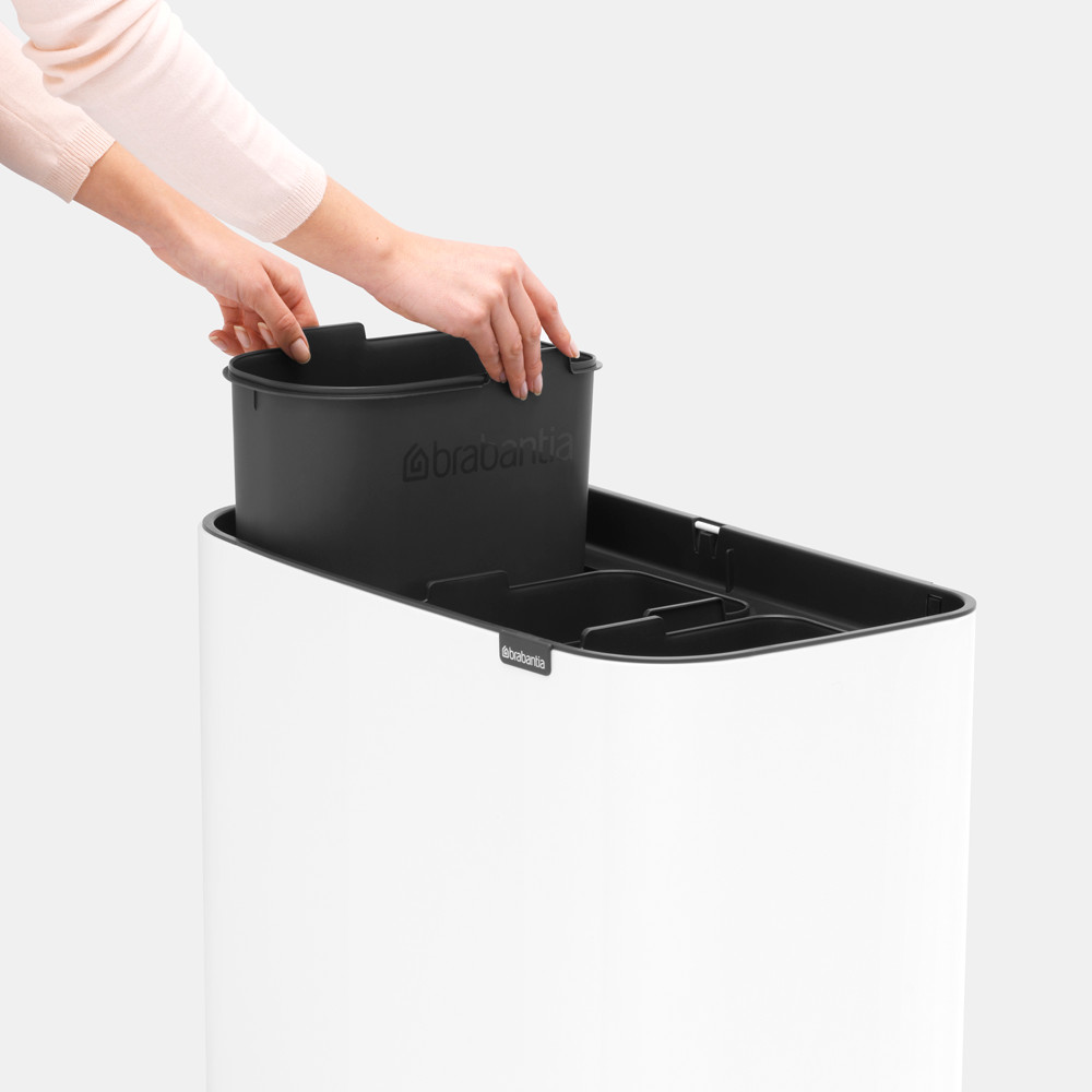 Мусорный бак 3 x 11 л Brabantia Bo Touch Bin светло-бежевый Brabantia DMH-201608 - фото 7