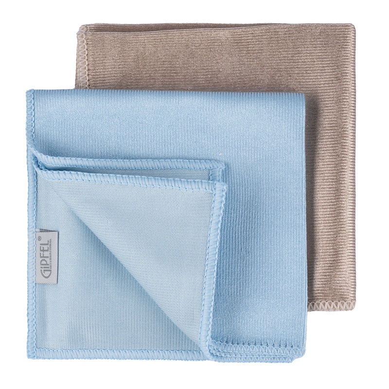 Набор салфеток для кухни 2 шт. Gipfel Clean Series голубой/серый перчатки универсальные clean wrap pastel размер l натуральный латекс