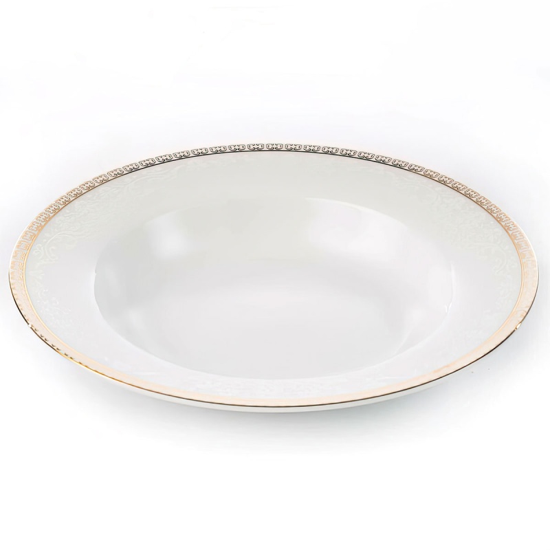 Тарелка суповая 22 см Zarin Iran Riva Gold тарелка суповая керамика 22 см круглая кембридж daniks
