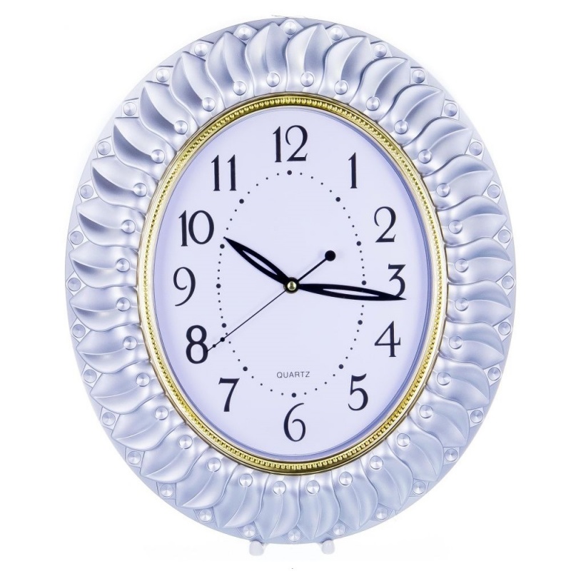 Часы настенные 43 x 38 см Balsford Серебряные перья