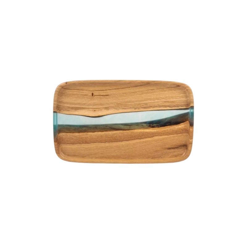 Поднос  "Аура " 30х18 см, бирюза