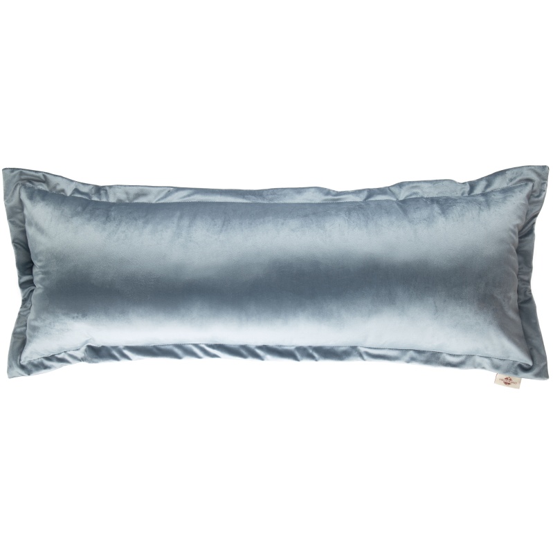 Подушка декоративная 32 х 90 см Melograno серый бархат подушка для шеи дорожная надувная 42 × 27 см серый