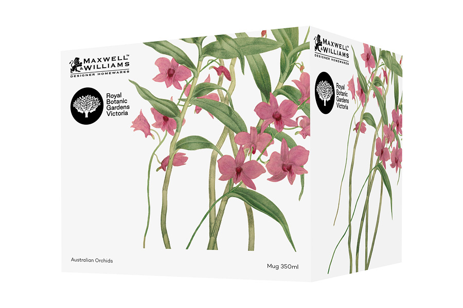 Кружка с подставкой 0,35 л Maxwell & Williams Орхидея розовая Maxwell & Williams DMH-MW496-HV0452 - фото 4