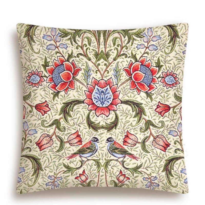Подушка 45 х 45 см Le Gobelin Моррис Ловцы клубники зеленая 2090₽