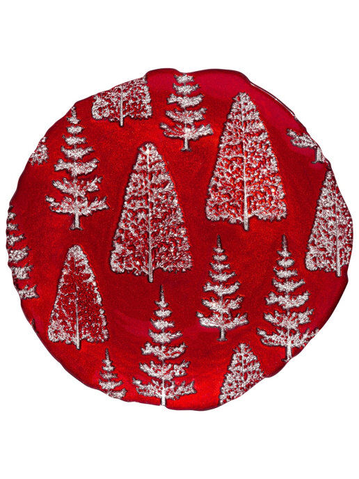 Тарелка 32 см Akcam Метелица красный тарелка мелкая 28 см sofia декор двойная отводка платиной