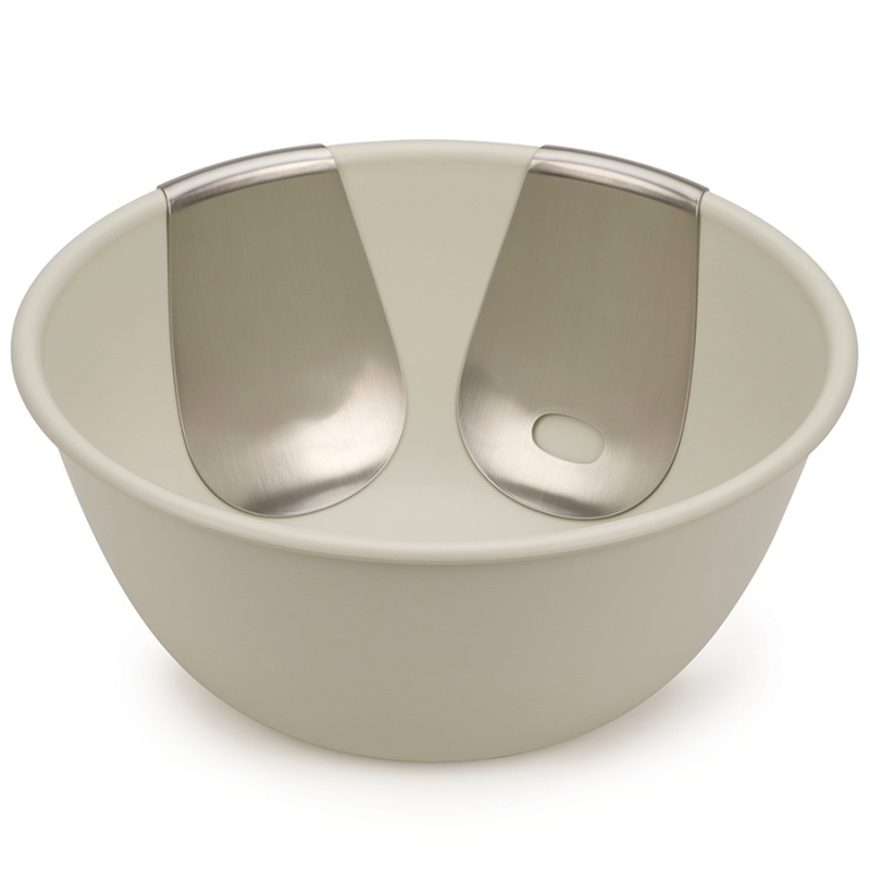 

Миска с приборами для салата 30 см Joseph Joseph Uno Stone