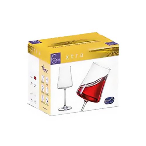 Набор бокалов для вина 6 шт. 460 мл BOHEMIA Crystal "Xtra" BOHEMIA Crystal CKH-40862/460 CKH-40862/460 - фото 4