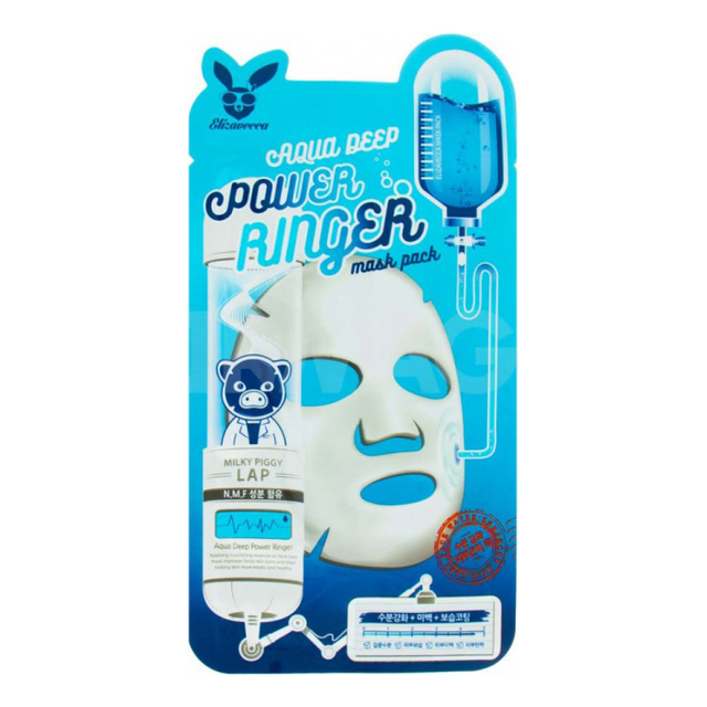 Маска для лица увлажняющая с гиалуроновой кислотой Elizavecca Power Ringer Mask Pack Aqua Dee