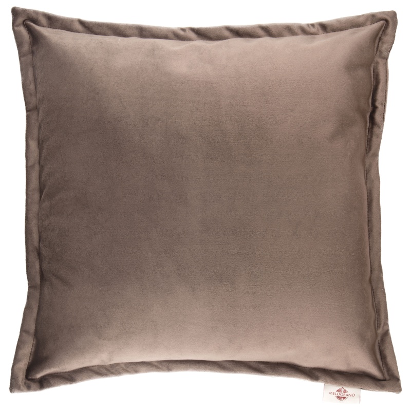 Подушка на стул декоративная 43 х 43 см Melograno коричневый бархат подушка автомобильная косточка на подголовник экокожа 18×25 см коричневый