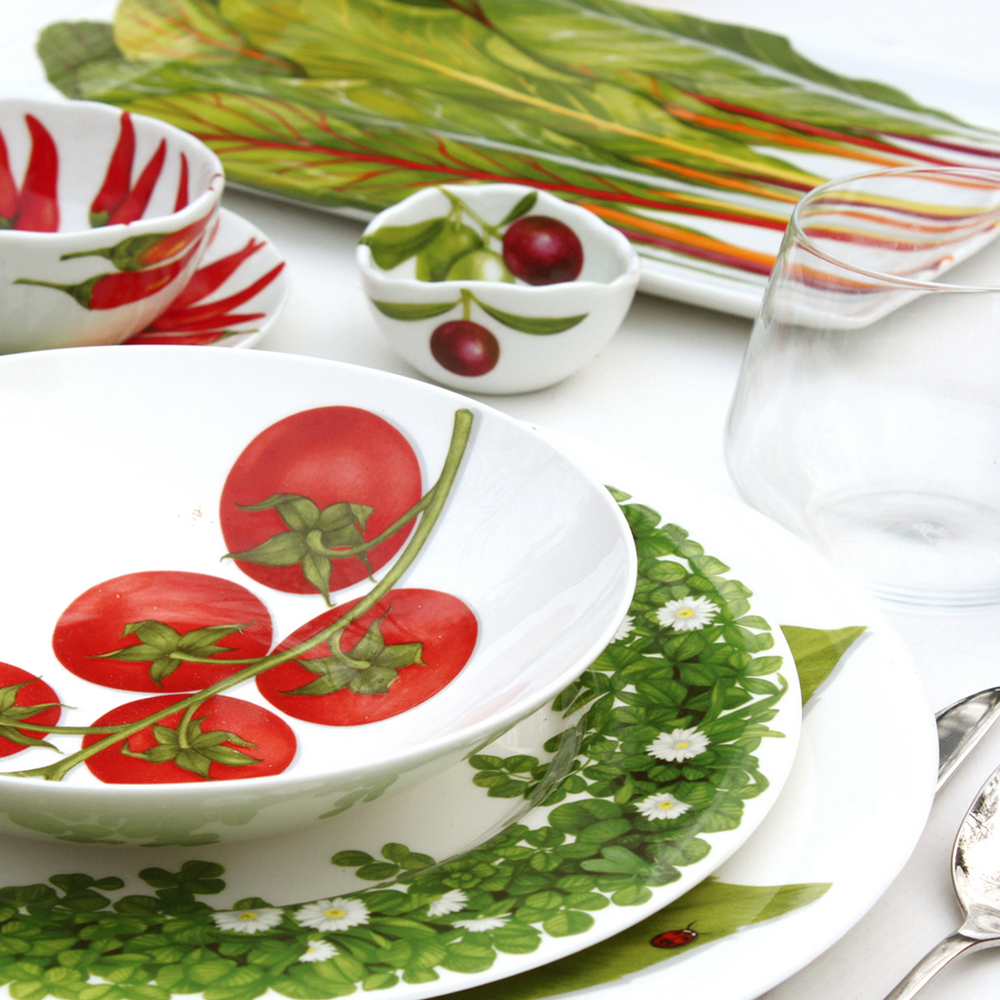 Тарелка суповая 20,5 см Taitu Freedom Vegetable красный Taitu CKH-1-85-C - фото 2
