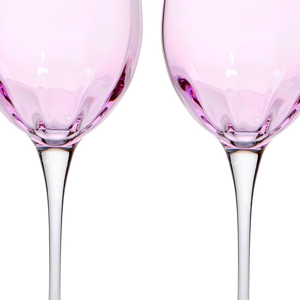 Набор бокалов для белого вина 2 шт. 385 мл Le Stelle Monalisa розовый Le Stelle CKH-999 - фото 7