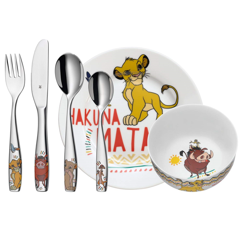 Набор посуды детской "Король Лев" WMF 6 предметов WMF CKH-3201005805 - фото 1