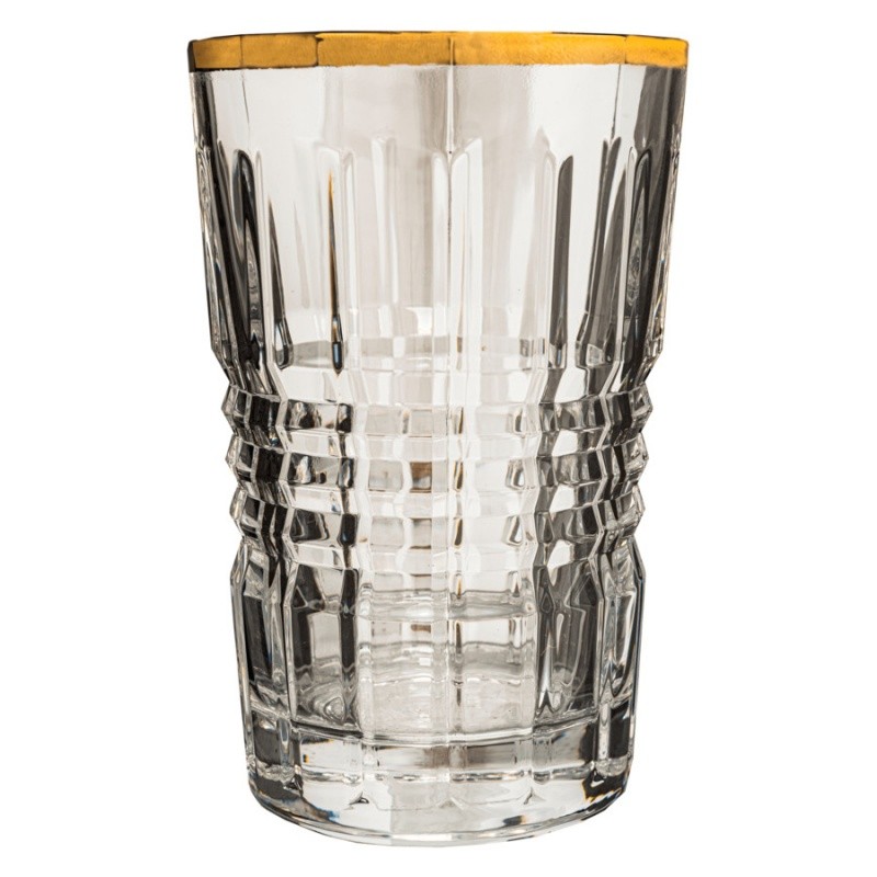Набор высоких стаканов 360 мл Cristal D'Arques Rendez-Vous Gold 6 шт Cristal D'Arques CKH-L8237GOLD - фото 1