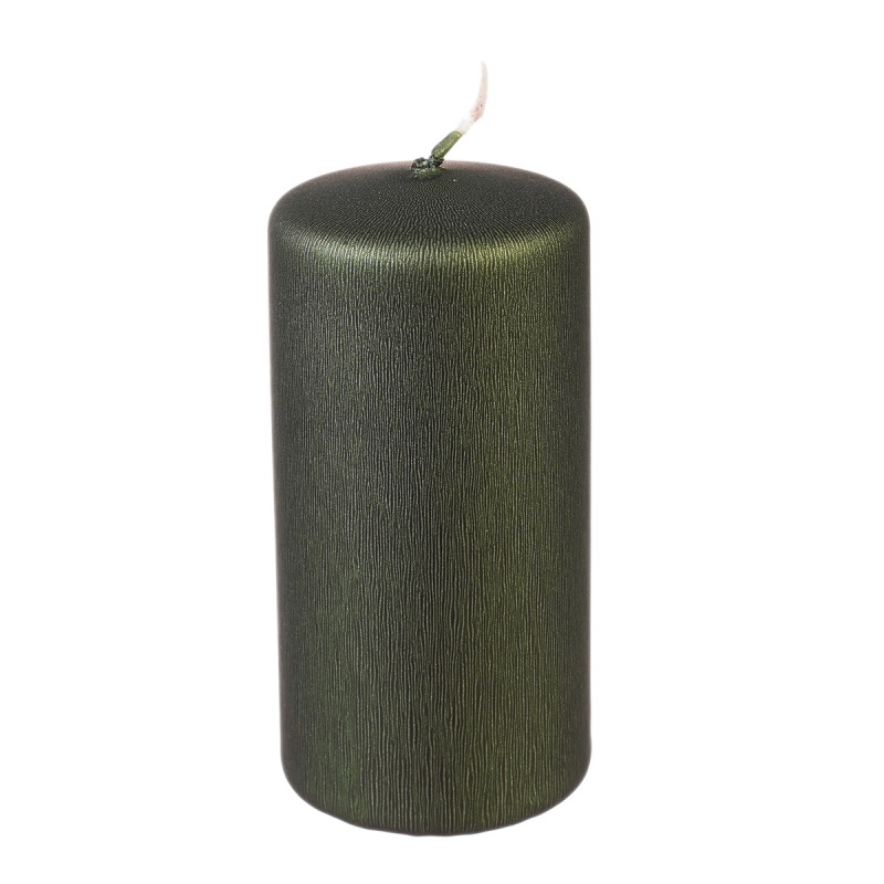Свеча классическая 12 х 6 см Adpal металлик оливковый классическая утопия