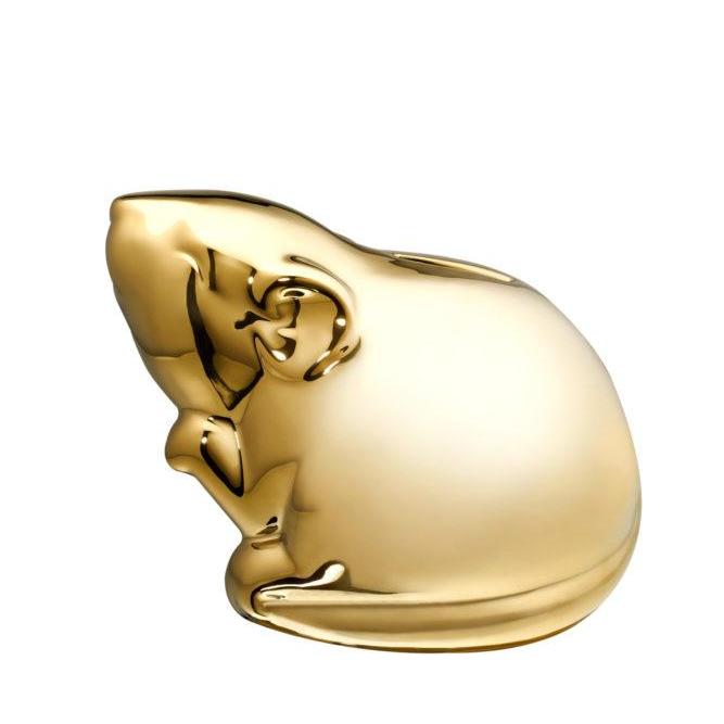 Копилка керамическая в форме мышки My Ceramic Story Золото