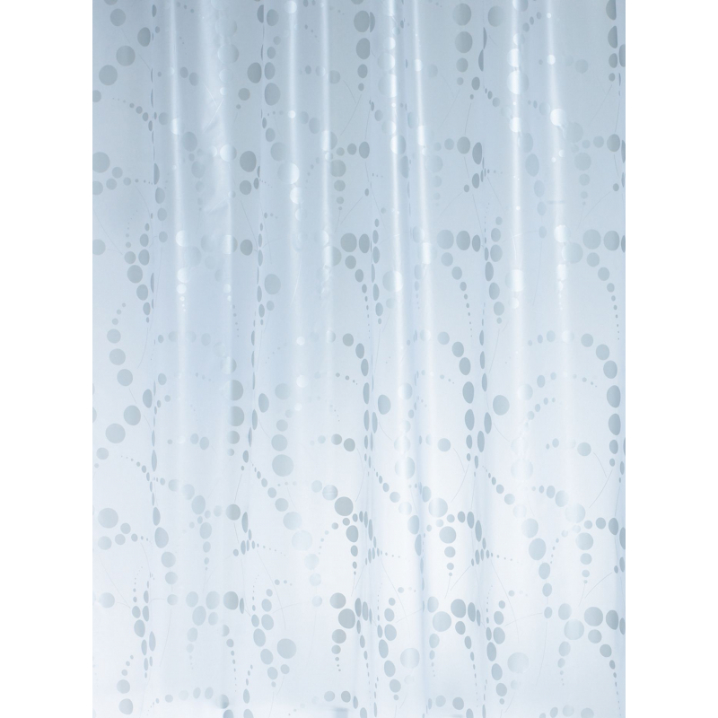 Штора для ванных комнат 180 х 200 см Ridder Dots серый-серебряный штора для ванных комнат 180 х 200 см ridder silk полупрозрачный