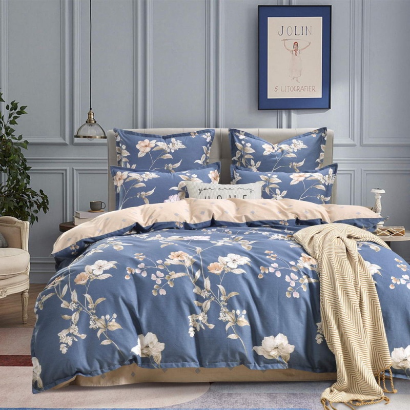 Комплект постельного белья евро Sofi de Marko Долли синий комплект постельного белья семейный sofi de marko нельсон 3 синий