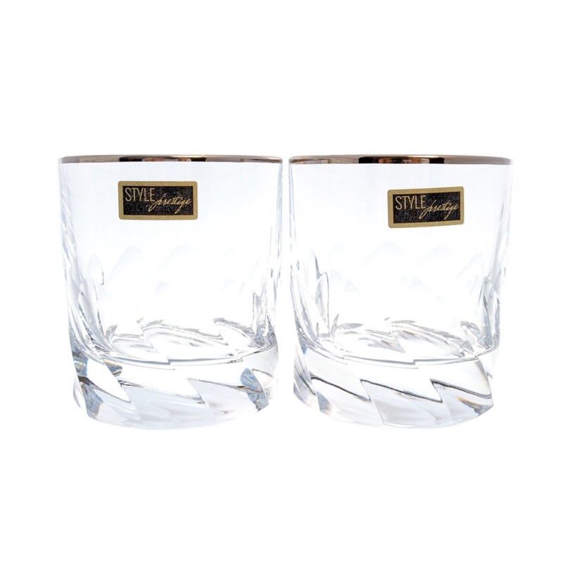 Набор бокалов для виски 290 мл Repast Style Prestige Палермо платина 2 шт Repast CKH-42554 - фото 1