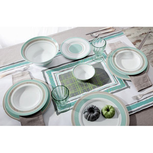 Тарелка подстановочная ARENA 31 см зеленая