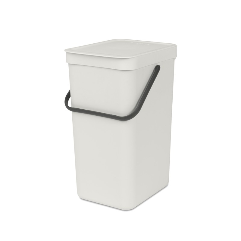 Ведро для мусора 16 л Brabantia Sort & Go светло-серый профиль swix держатель мешка для мусора для столов t75w t76 t0075 wh