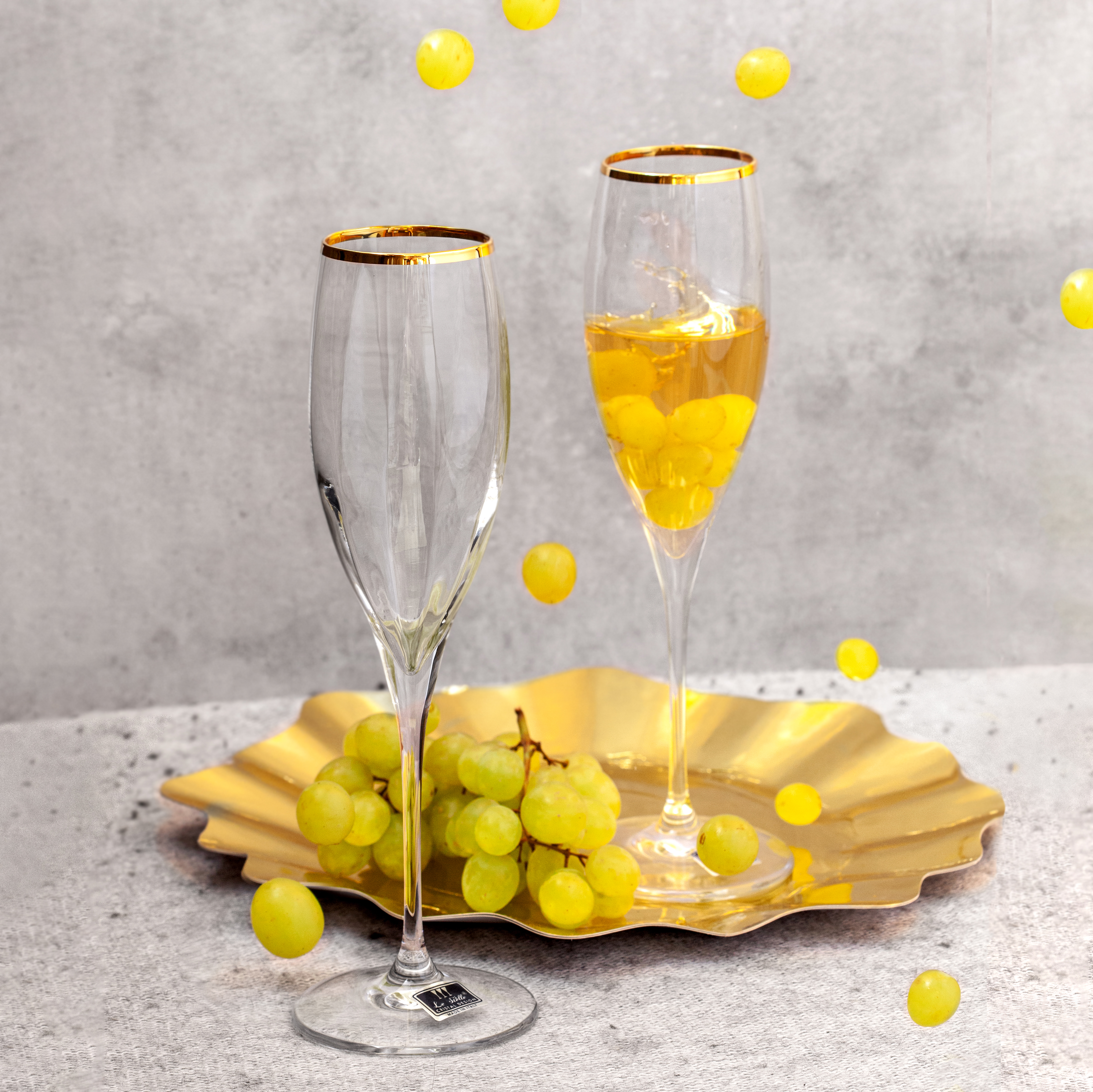 Набор бокалов для шампанского 2 шт. 260 мл Le Stelle Monalisa Le Stelle CKH-997 - фото 7