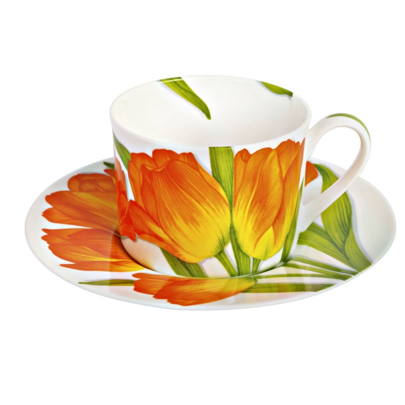 Чайная пара 230 мл Taitu Freedom Flower оранжевый чашка чайная 200 мл tognana b rush оранжевый