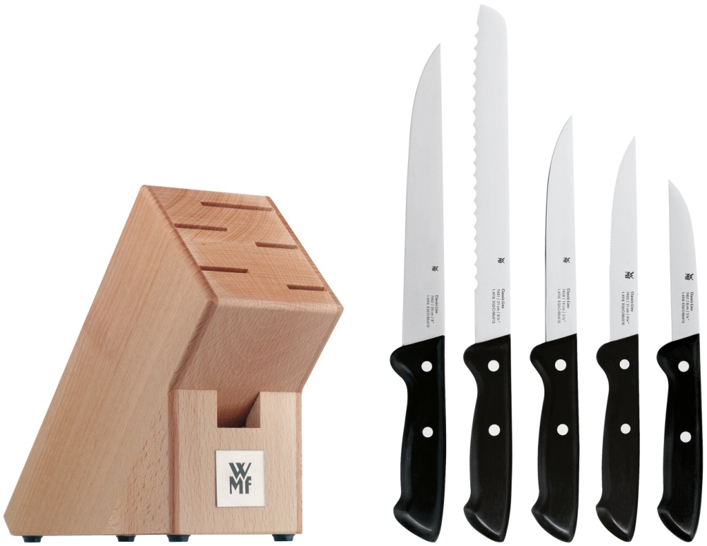 Набор ножей с блоком WMF Classic Line 6 предметов WMF DMH-3201003014
