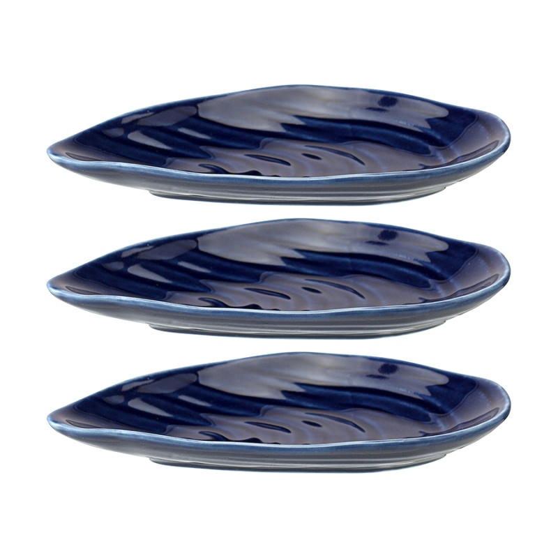 Набор сервировочных блюд Tkano Sea treasures Oyster shell 3 шт синий 1790₽