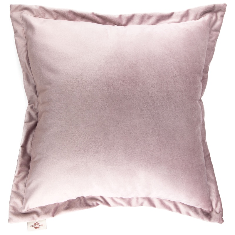Подушка декоративная 45 х 45 см Melograno пыльно-розовый бархат