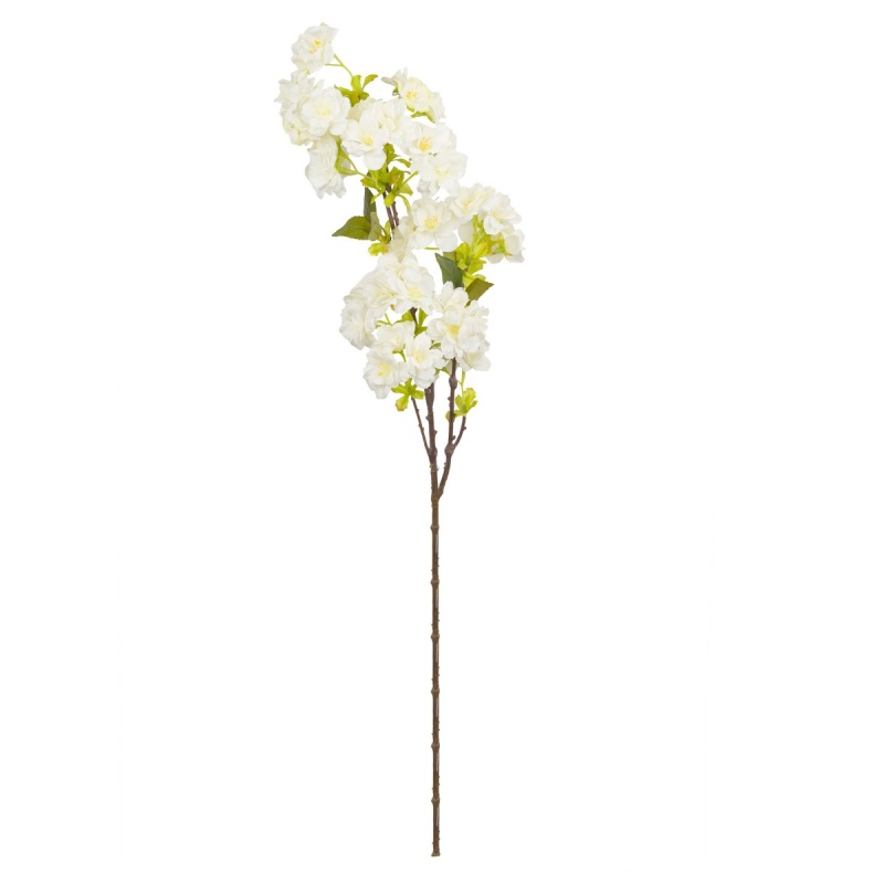 Ветка вишни декоративная 81 см Азалия белый декоративная фигура азалия олень лежащий белый