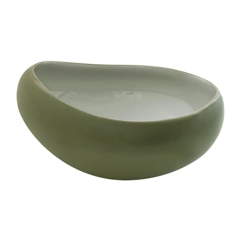 Салатник 550 мл Easy Life Organica зелёный набор посуды керамика 3 шт феечка тарелка 17 5см салатник 15см 350мл кружка 230мл daniks c644