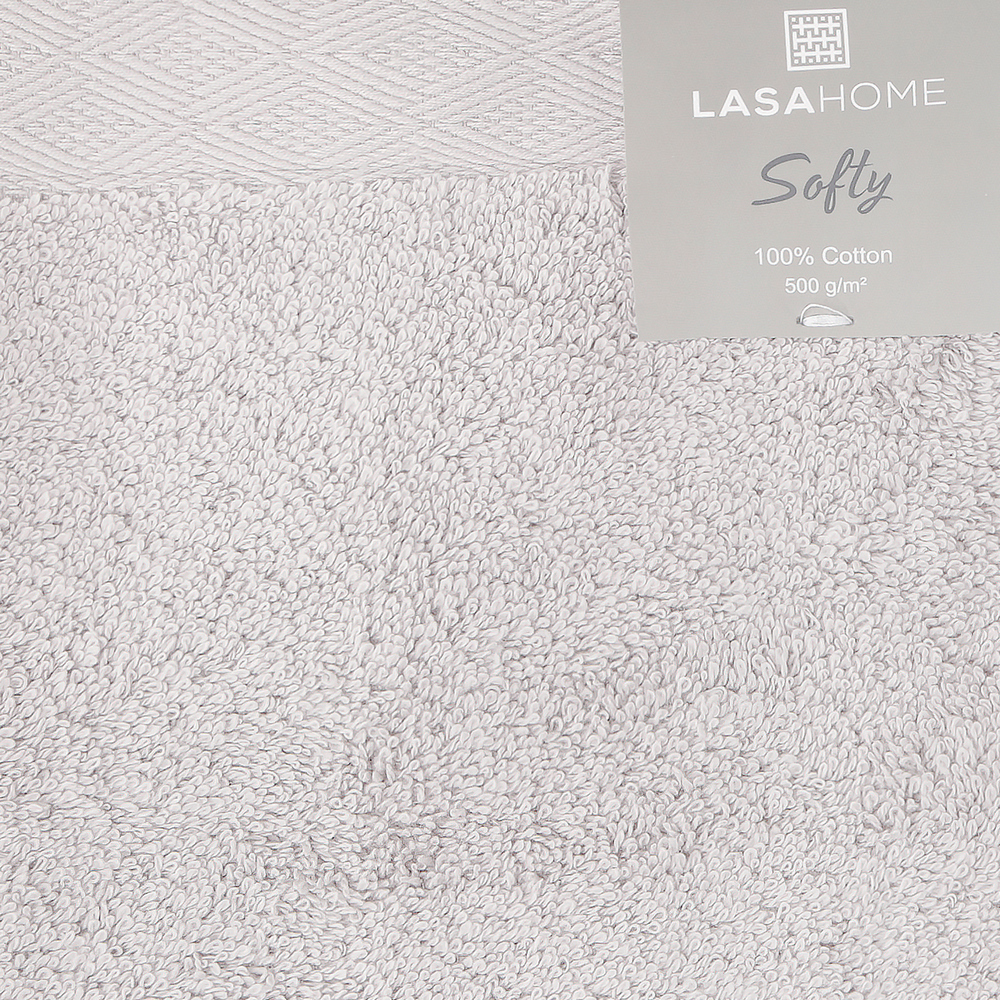 Полотенце для рук 50 x 100 см Lasa Home Softy серый Lasa Home DMH-190101SOFTY2992SILVERSERVIETTES50X100 - фото 3