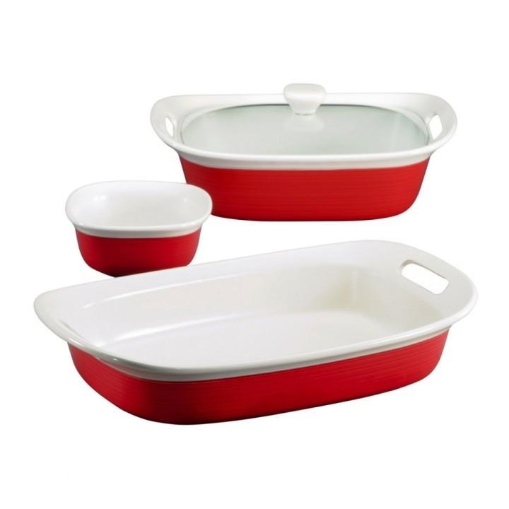 Форма для запекания прямоугольная 800 мл CorningWare Etch красная Corningware CKH-1096899 - фото 3