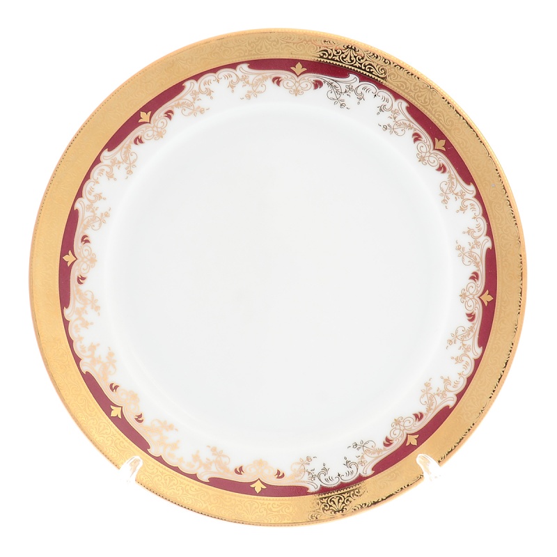 Набор тарелок 17 см Thun Кристина красная лилия 6 шт
