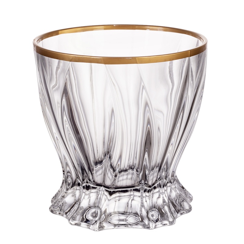 Набор стаканов для виски 320 мл Aurum Crystal Plantica Gold Rim 6 шт набор стаканов для виски 290 мл rcr skulptura 2 шт