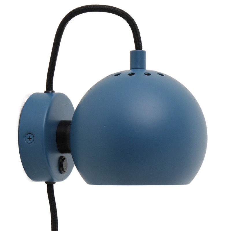 Лампа настенная Frandsen Ball синий матовый Frandsen CKH-47501250111/104739