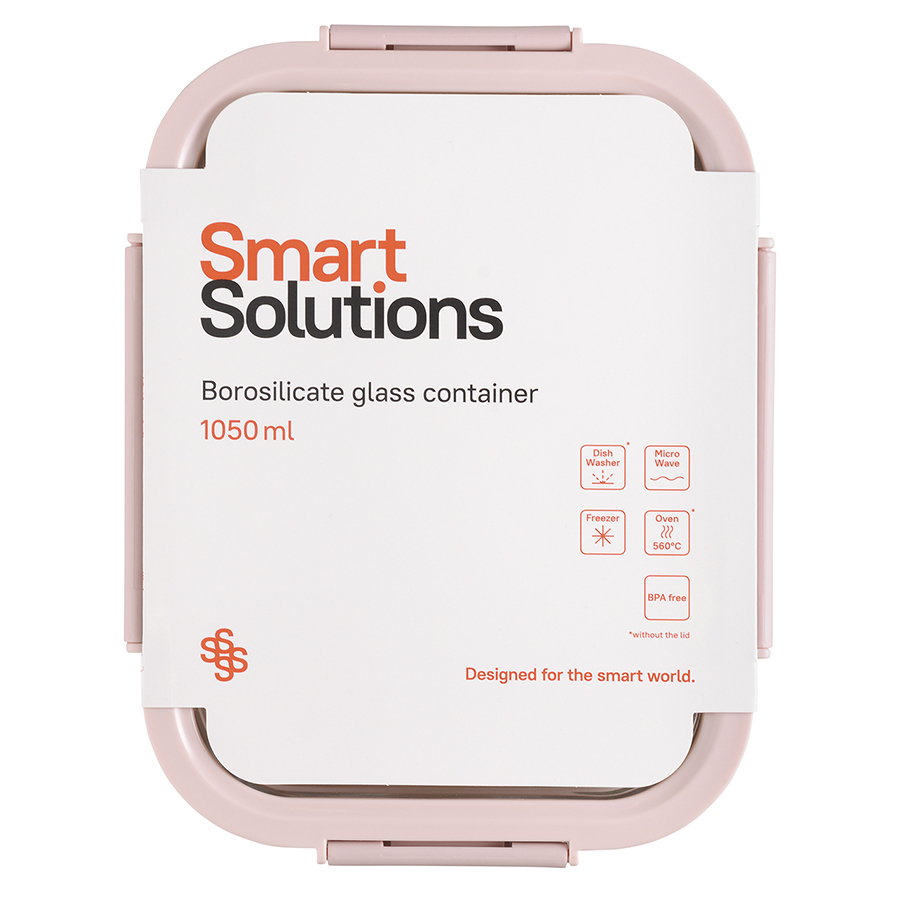 Контейнер для запекания, хранения и переноски продуктов в чехле smart solutions, 1050 мл, розовый Smart Solutions DMH-ID1050RC_5035C - фото 7