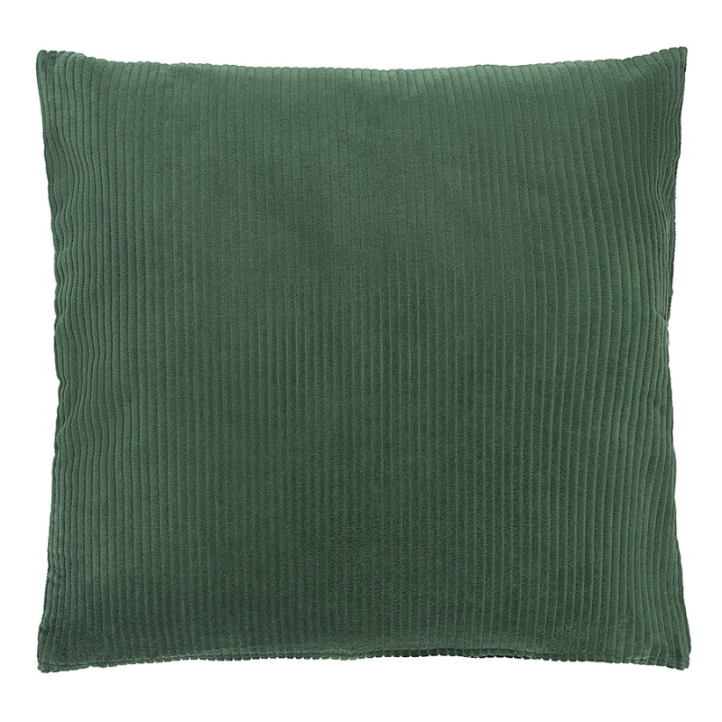 Чехол на подушку фактурный из хлопкового бархата зеленого цвета  из коллекции essential, 45х45 см Tkano CKH-TK22-CC0017