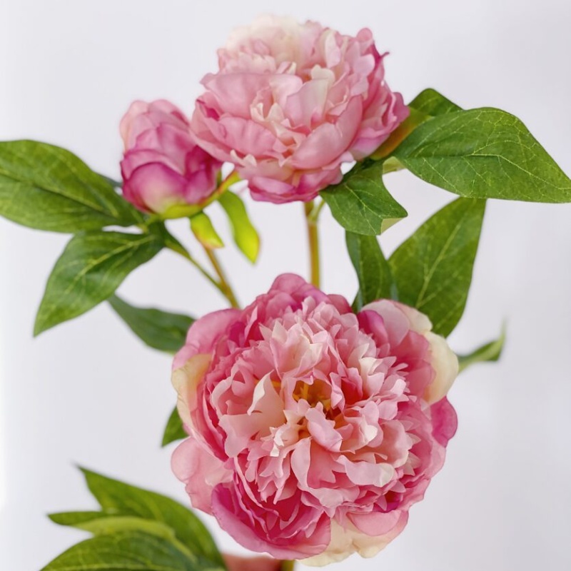 Искусственный цветок Пион 66 см MayBlummy розовый