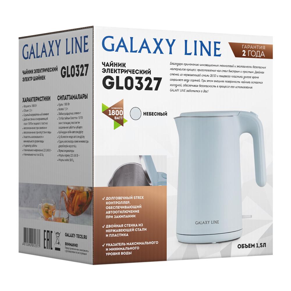 Чайник электрический 1,5 л Galaxy Line GL0327 небесный