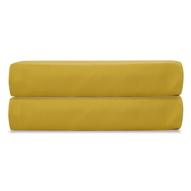 

Простыня на резинке из сатина Tkano Essential 200 x 200 cм горчичный