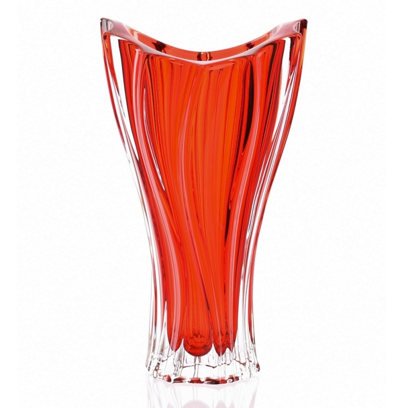 Ваза 32 см Aurum Crystal Plantica Spray Red ваза для фруктов на ножке 36 5 см aurum crystal plantica