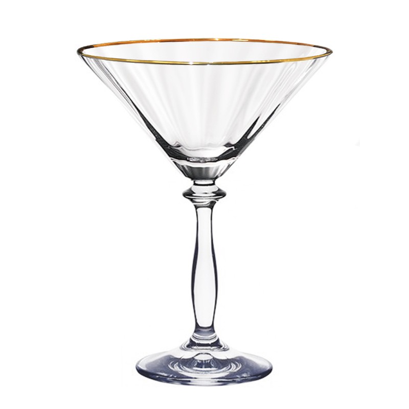 Набор бокалов для мартини 285 мл Bohemia Crystal Angela 6 шт золото бокал для мартини 280 мл стекло 6 шт bohemia colibri gastro 17161