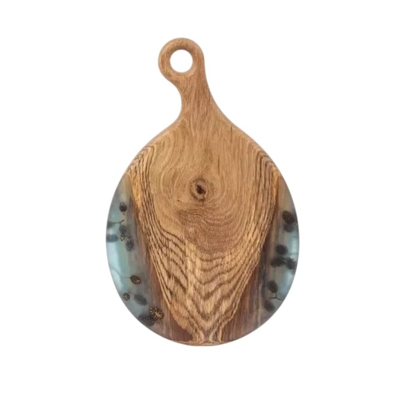 Доска разделочная 46 х 29 см Мастерская Клименко Ольха бирюза 11090₽