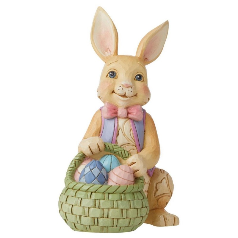 Статуэтка 9 см Jim Shore Кролик с корзинкой статуэтка jim shore peter rabbit on wooden stile