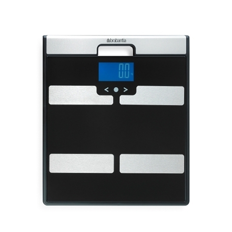 Цифровые весы с мониторингом параметров тела Brabantia Чёрный brabantia цифровые кухонные весы 122