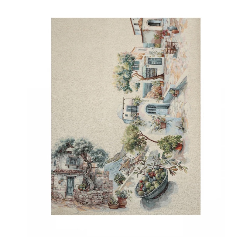 Скатерть 160 х 250 см Le Gobelin Оливки Греция Фон 11090₽