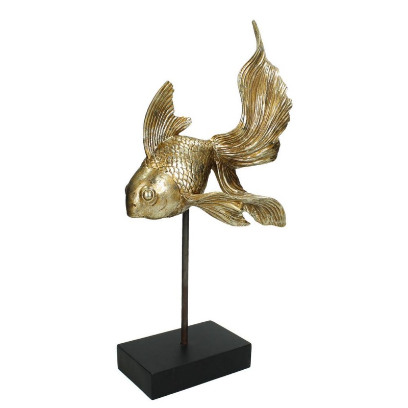 Статуэтка Kersten BV Gold Fish золотистый украшение настенное kersten bv ginkgo золотистый
