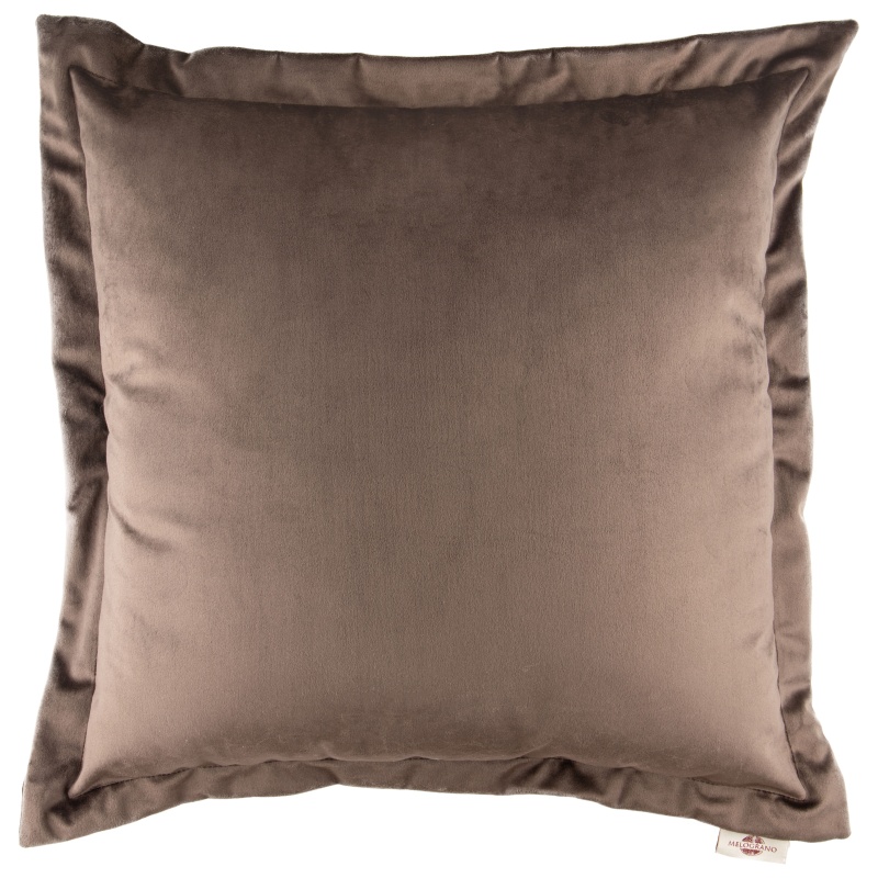Подушка декоративная 45 х 45 см Melograno коричневый бархат подушка автомобильная косточка на подголовник экокожа 18×25 см коричневый